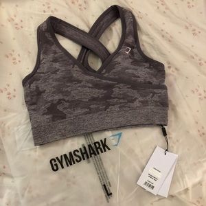 Gymshark lavender grey seamless sports bra